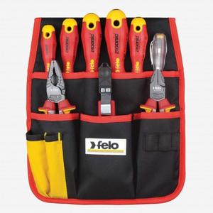 Ceinture à Outils Wiha VDE 18 Pièces - Qualité Professionnelle, Sécurité électrique, Pratique Pour Le Travail