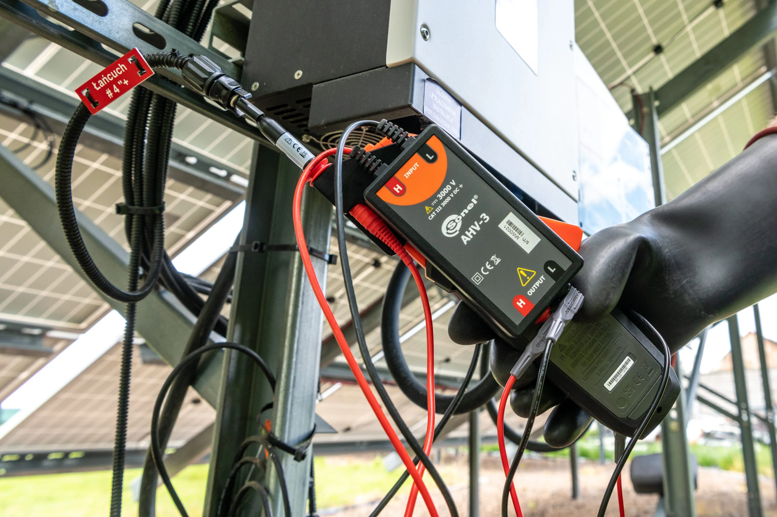 Mediciones con Sonel CMP 1015 PC y adaptador Sonel AHV
